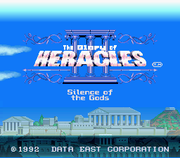 Glory of Heracles 3 - Silence of the Gods (English Translation) Title Screen